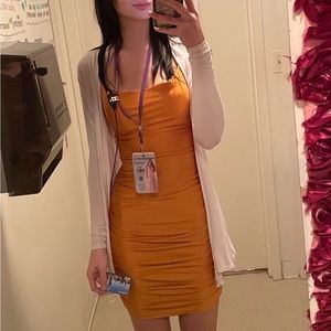 Windsor gold strapped dress